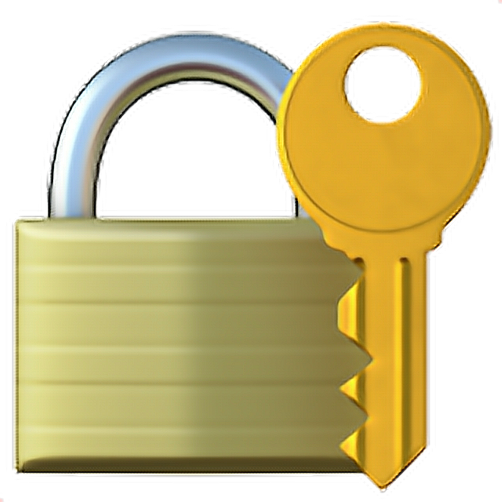 Lock With Key Emoji 🔐 - Iphone Emoji Lock And Key Clipart (1024x1024), Png Download