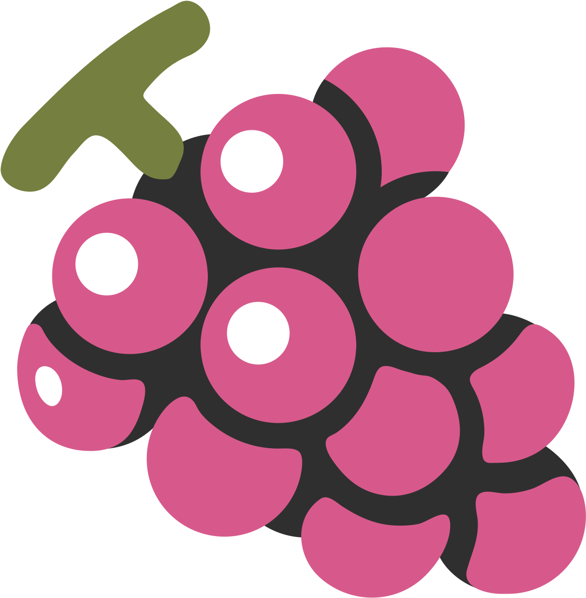 Emoji - Emoticonos De Uvas Clipart (1200x1200), Png Download