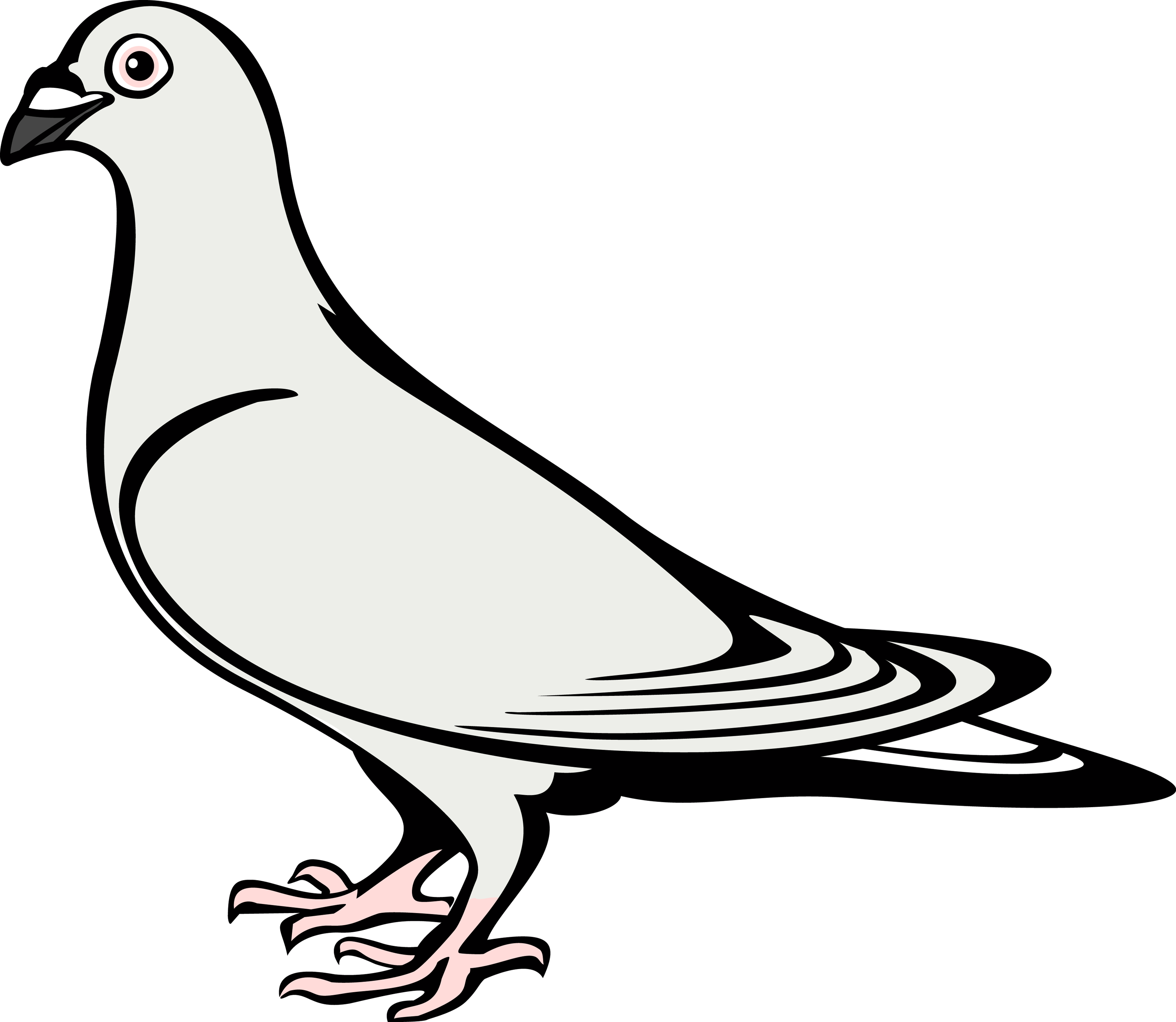 Drawn Dove Coat Arm - Coat Of Arms Dove Clipart (3000x2607), Png Download