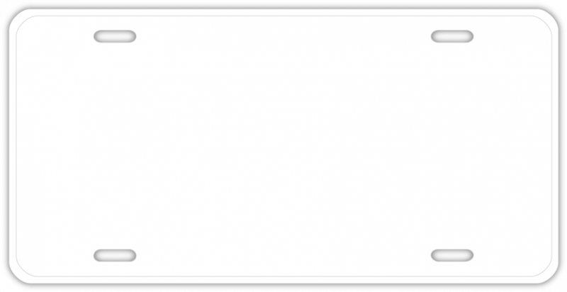 Blank License Plate Clipart Aluminum License Plate - Smartphone - Png Download (800x412), Png Download