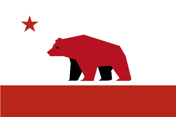 Redesignsmy Crack At A California State Flag Redesign - American Black Bear Clipart (1079x575), Png Download