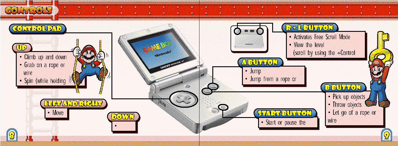 Download - Mario Vs Donkey Kong Nintendo Game Boy Advance Clipart (2100x1275), Png Download