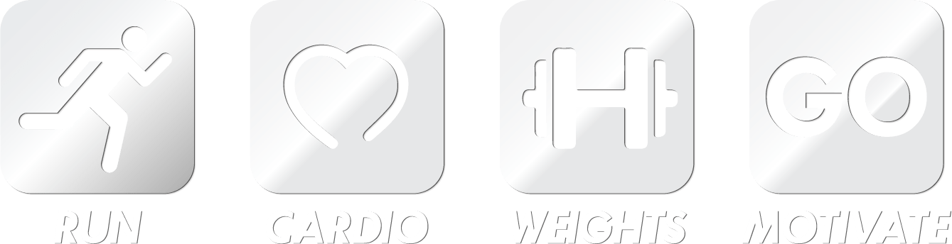 Gym Music Workout Icons - Workout Gym Logo Png Clipart (1339x344), Png Download