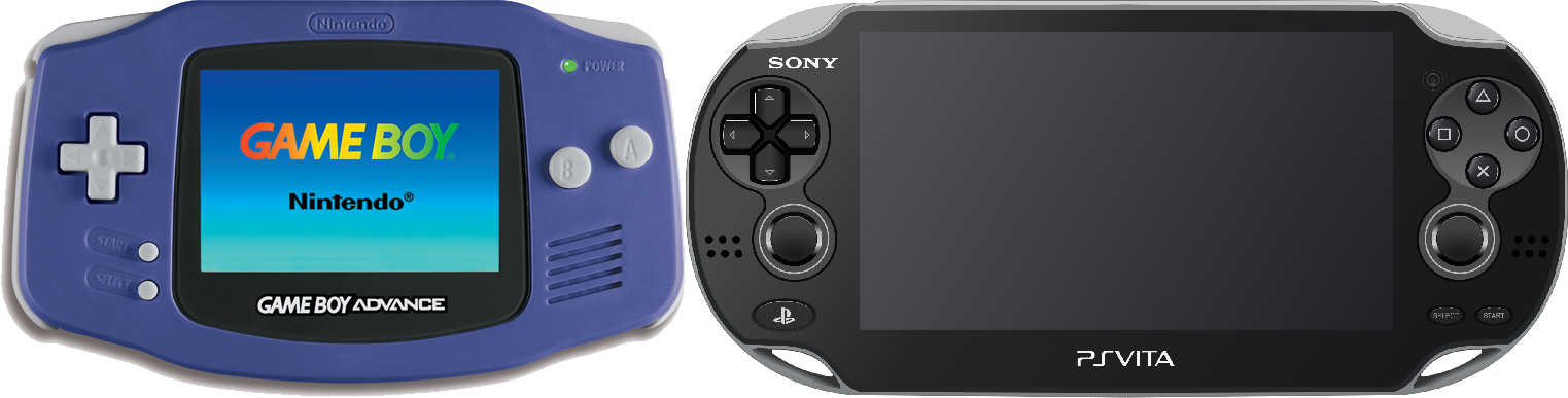 Game Boy Advance Vita Nx - Game Boy Advance Clipart (1523x387), Png Download