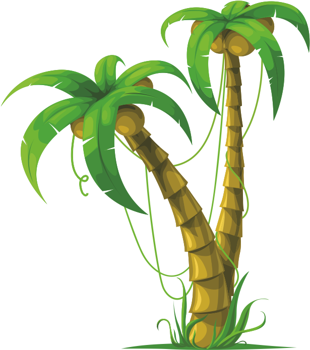 Download Dibujos Palmeras Png - Coconut Tree Vector Ai Clipart Png