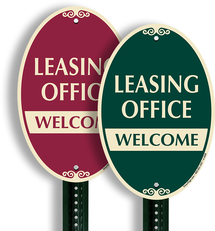 Leasing Office Welcome Sign - Sign Clipart (800x800), Png Download