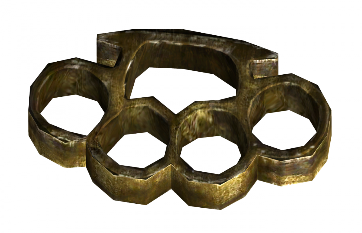 Brass Knuckles - Fallout Brass Knuckles Clipart (1200x771), Png Download