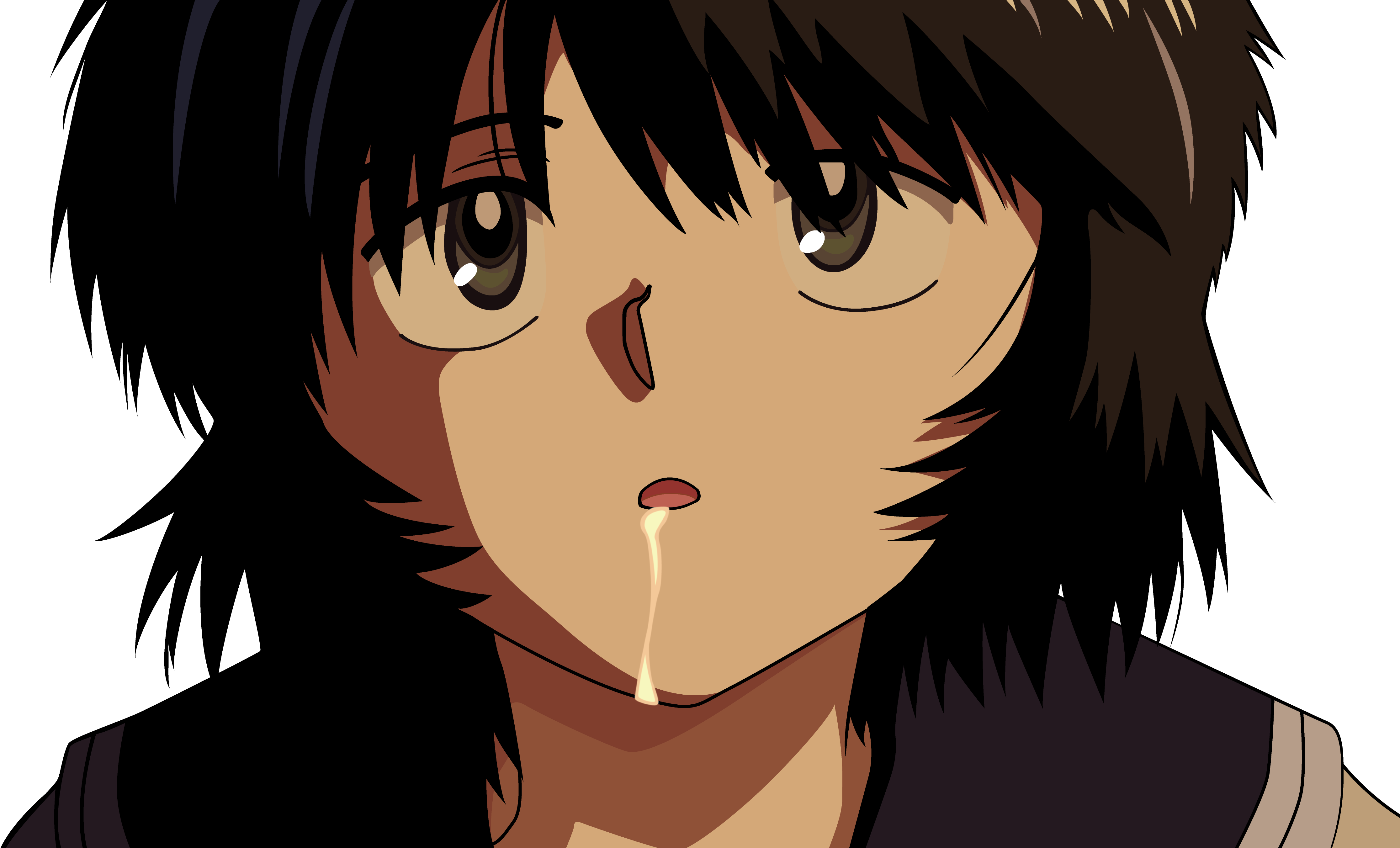 Drool Large , - Natsu No Kanojo X Clipart (4474x2703), Png Download
