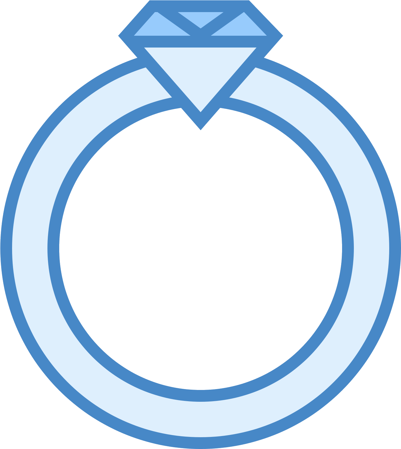 Ring Side View Icon - Circle Clipart (1361x1521), Png Download