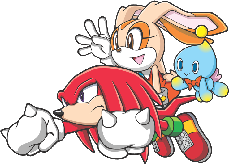 Sonic Advance - Sonic Advance 3 Cream And Knuckles Clipart (768x626), Png Download