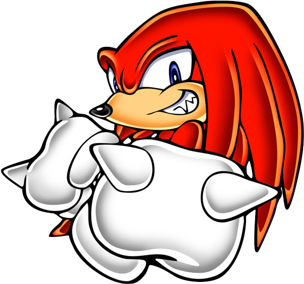 “unknown From M - Knuckles The Echidna Sonic Adventure Art Clipart (610x600), Png Download