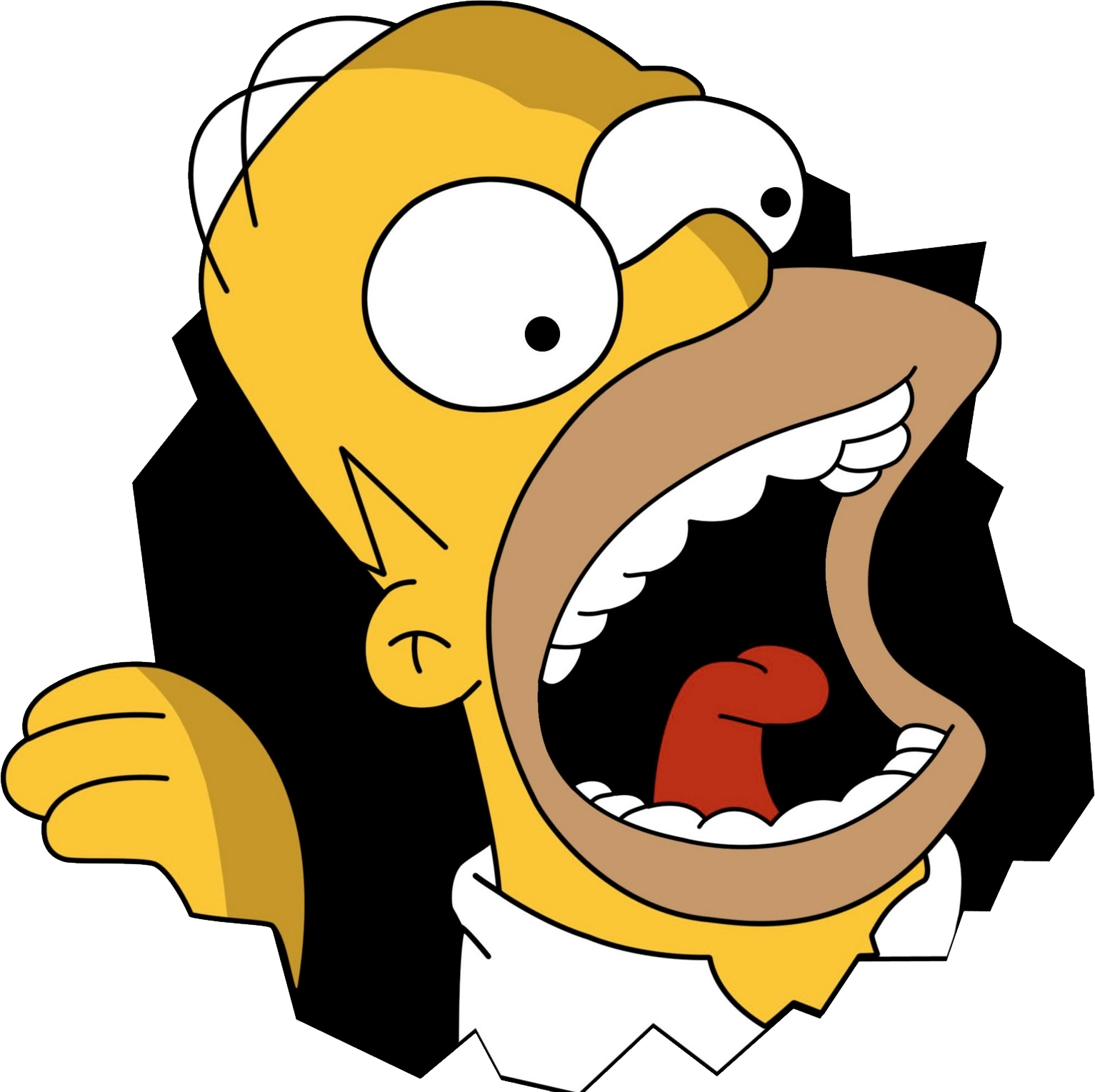 Homer Simpson Png Clipart (1533x1529), Png Download
