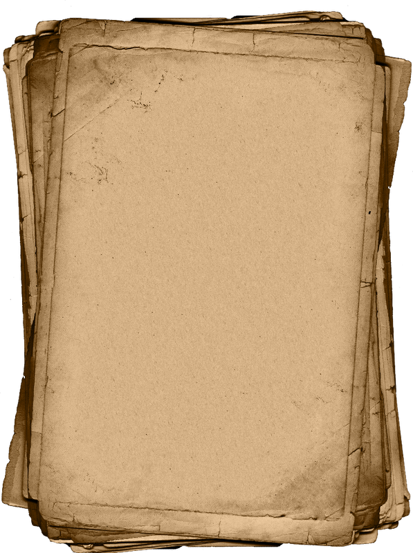 Vintage Paper Stack Background ~ Zibi Vintage Scrap - Old Vintage Paper Png Clipart (597x800), Png Download