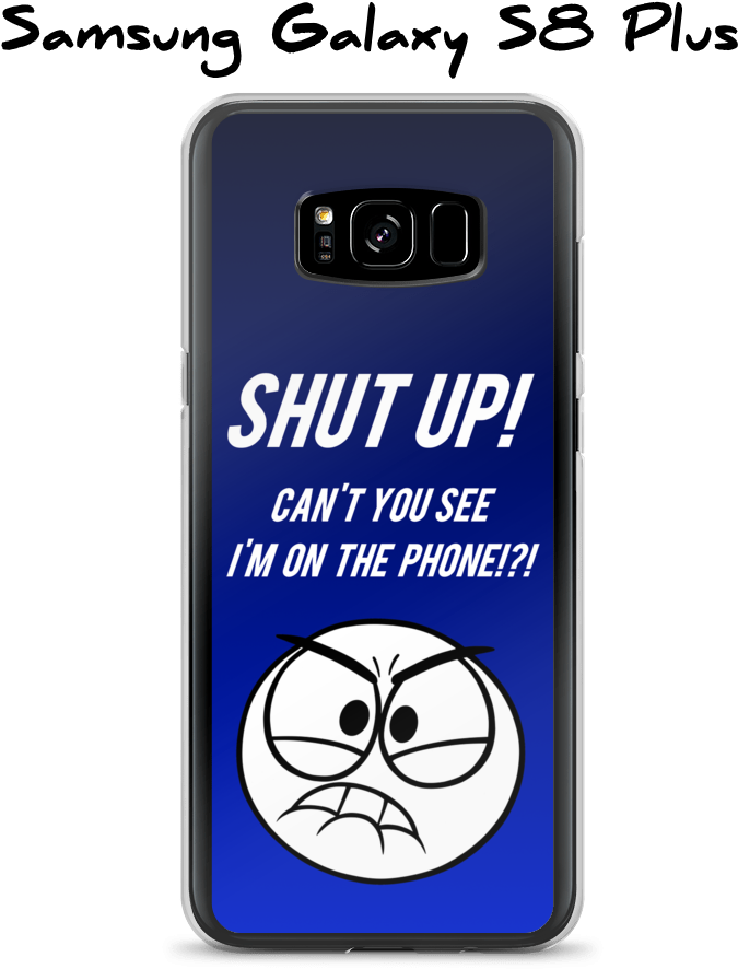 Shut Up Case Guys Mockup Case On Phone Case On Phone - Smartphone Clipart (1000x1000), Png Download