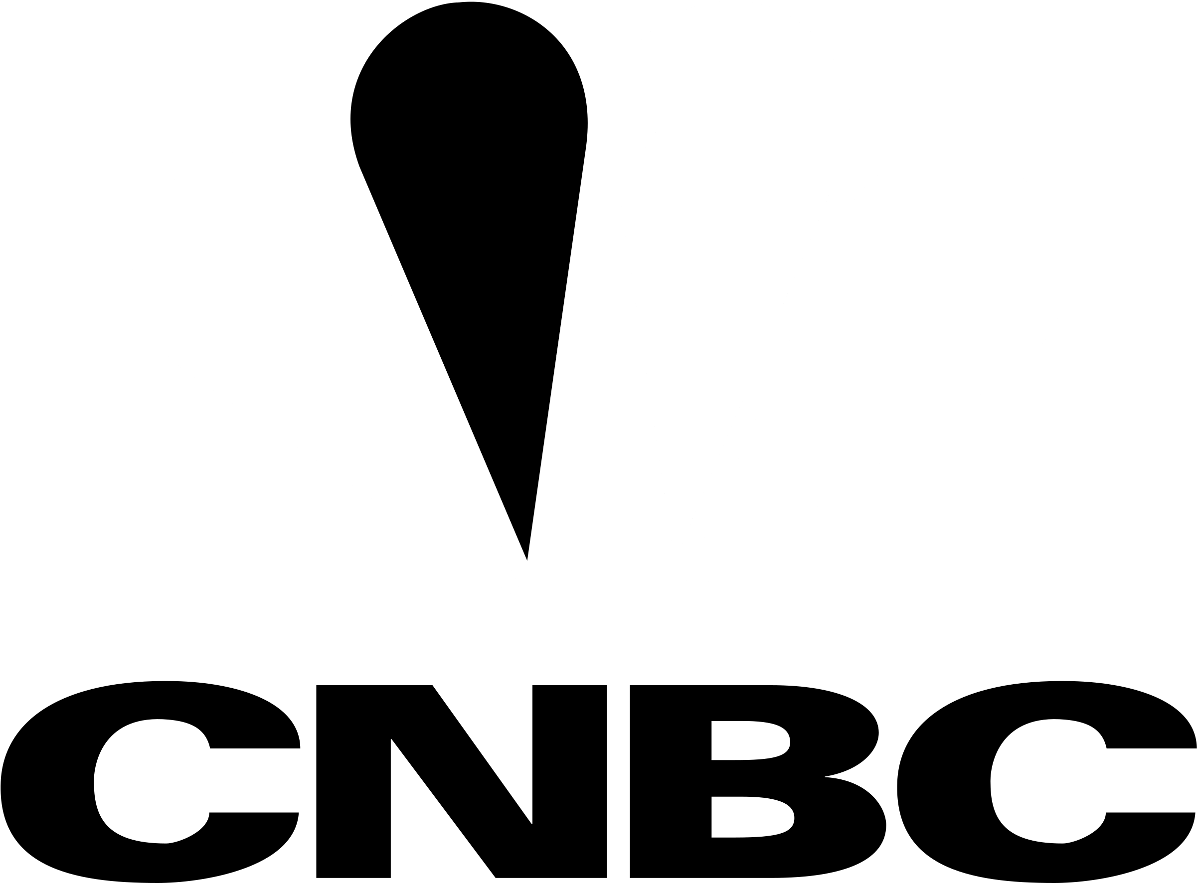 Cnbc Logo Black And White - Cnbc Clipart (2400x1813), Png Download