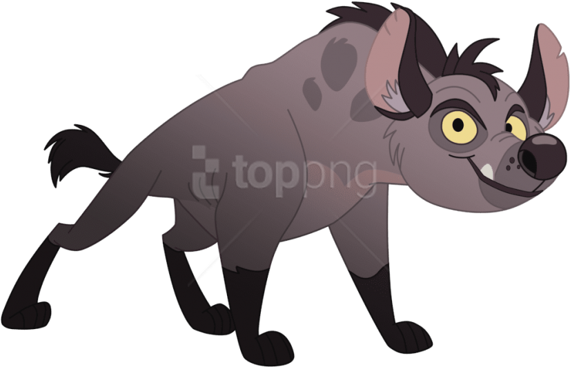 Free Png Download Hyena Art Png Images Background Png - Cartoon Clipart (850x557), Png Download