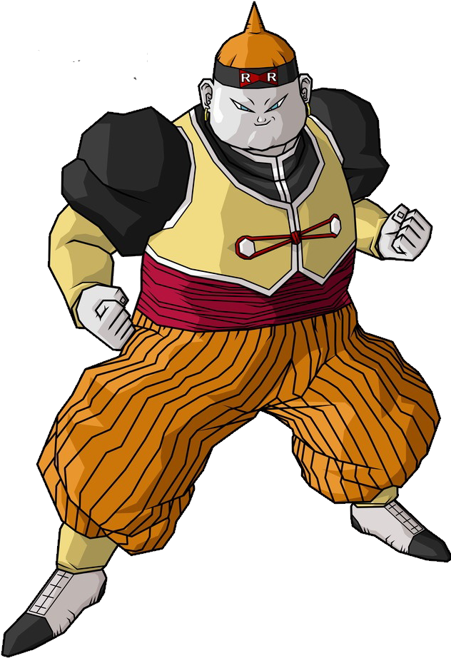 Android 19 Fight And Kid Buu Sighting - Dragon Ball Z Fat Android Clipart (648x952), Png Download