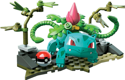 Pokemon Mega Construx Ivysaur Clipart (600x600), Png Download