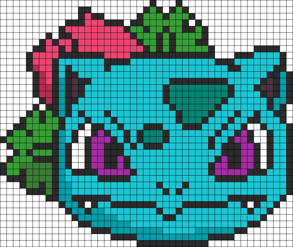 Pokemon Battle Trozei Ivysaur Perler Bead Pattern / - Perler Beads Pattern Christmas Pokemon Clipart (946x799), Png Download