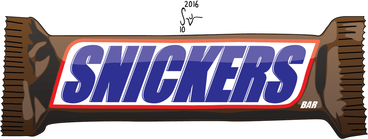 Bar Vector - Snickers Candy Bar Vector Clipart (1280x485), Png Download