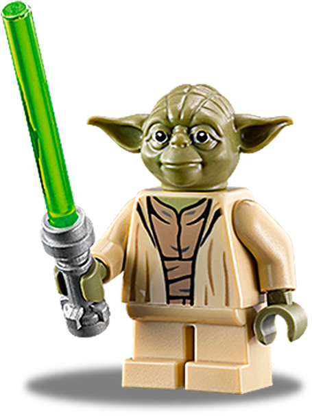 Yoda™ - Lego Homing Spider Droid Yoda Clipart (504x672), Png Download
