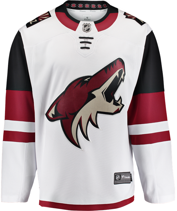Arizona Coyotes Away Jersey Clipart (600x716), Png Download