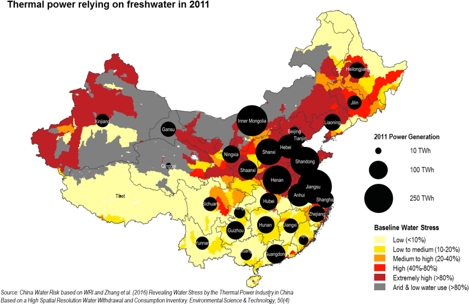 Freshwater Reliant Power - Energy Resources Of China Clipart (1024x632), Png Download