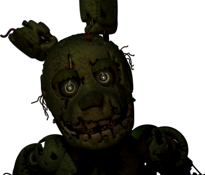 Springtrap Jumpscare - Five Nights At Freddy's 3 Png Clipart (800x683), Png Download