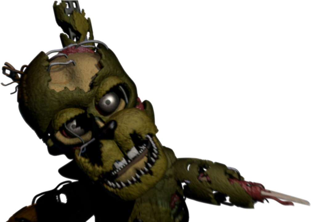 So One Of Springtrap's Arms Is Gone, And As We Can - Todos Los Animatronicos De Fnaf 6 Clipart (1280x720), Png Download