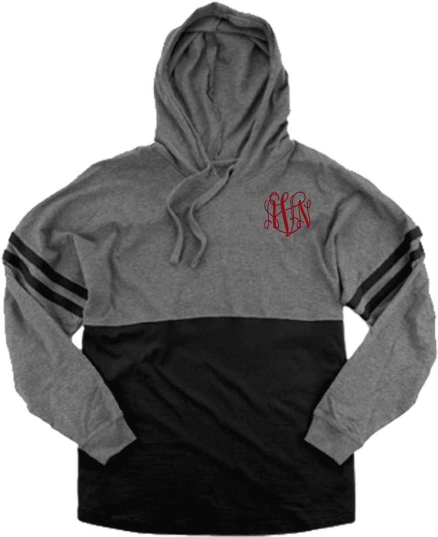 Hooded Pom Pom Jersey, Granite And Black Clipart (867x1063), Png Download