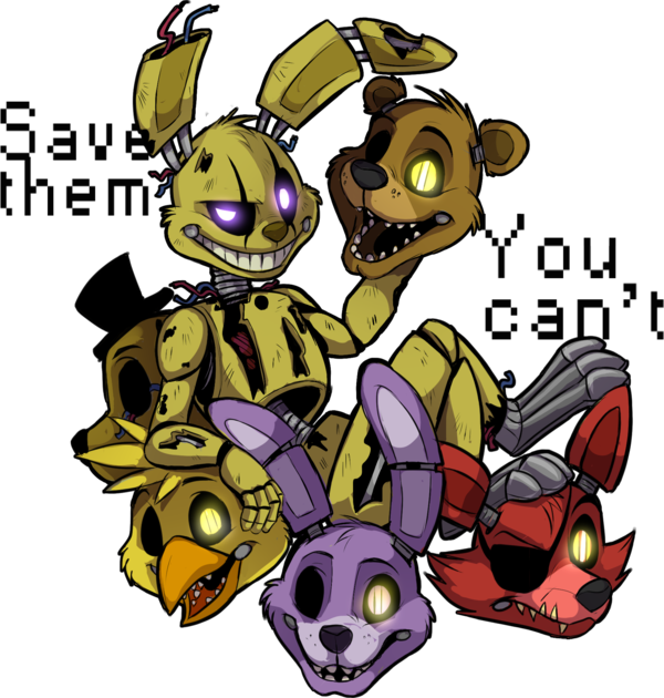 Springtrap S - Springtrap Save Them You Can T Clipart (600x630), Png Download