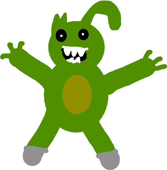 Nigtmare Springtrap - Drawing - Cartoon Clipart (563x572), Png Download