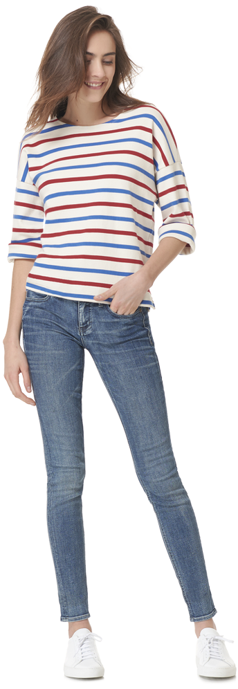 Our Essential Us Navy Tee Makes The 🔝 Of The List - Girl Clipart (923x1200), Png Download