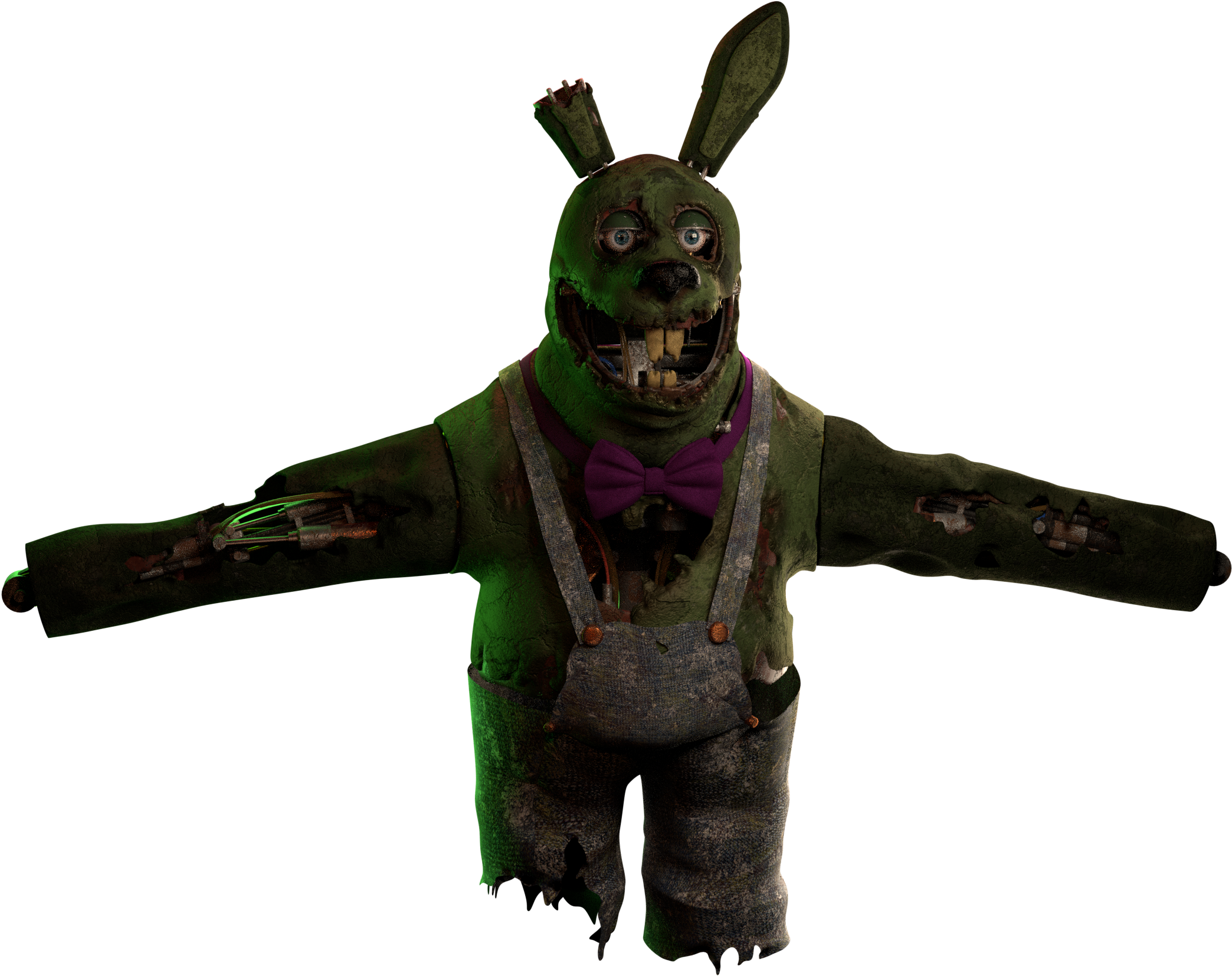 Modelstylized Springtrap - Fnaf Stylized Springtrap Clipart (2143x1749), Png Download