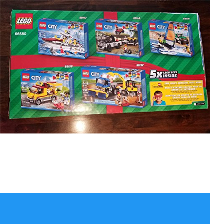 Lego City 5 Set Combo Pack Toys R Us Christmas Exclusive - Toy Clipart (735x1100), Png Download