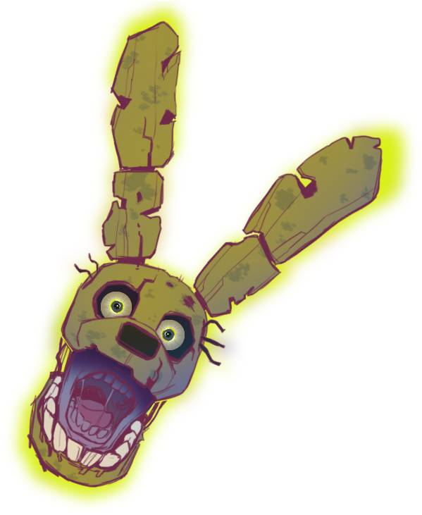 Five Nights At Freddy's 3 Garry's Mod Yellow - Png Springtrap And Deliah Clipart (800x800), Png Download