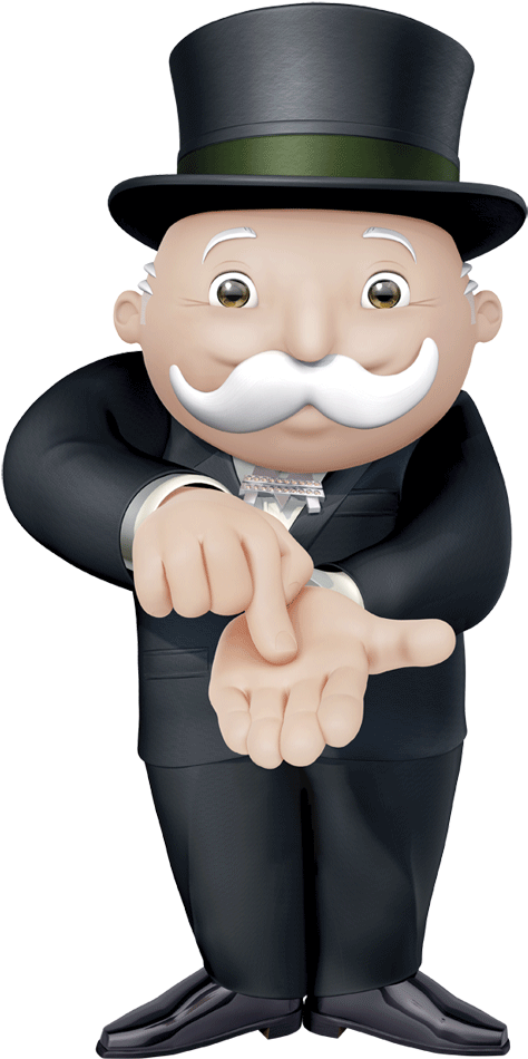 Monopoly Man Png - Rich Uncle Pennybags 3d Clipart (552x1029), Png Download