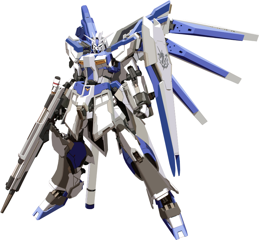 Gundam Hi Nu Art , Png Download - Mecha Clipart (874x808), Png Download