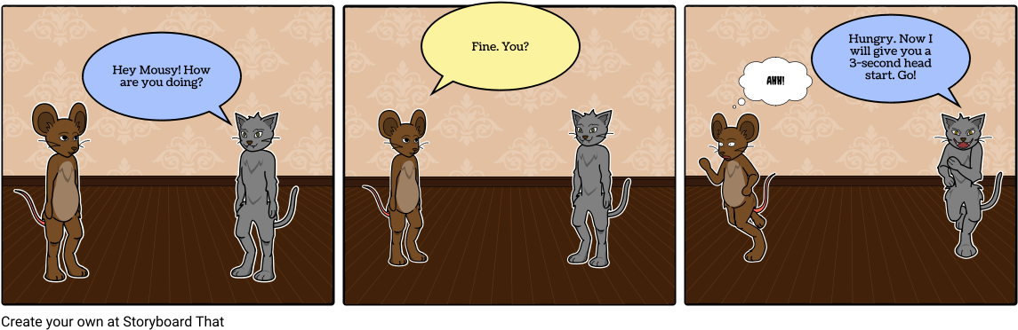 Mousy And Claws - Cartoon Clipart (1164x385), Png Download