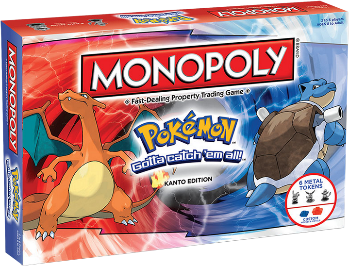 Pokémon Kanto Edition Board, Box And Release Date Confirmed - Pokemon Monopoly Kanto Edition Clipart (729x555), Png Download
