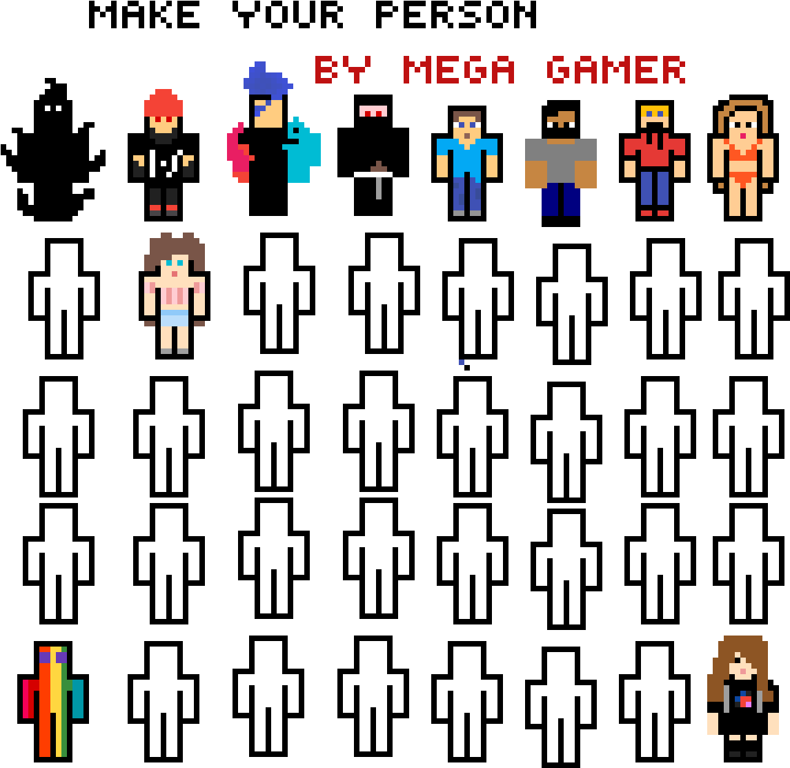 Minecraft Skins Collab Clipart (1200x1200), Png Download
