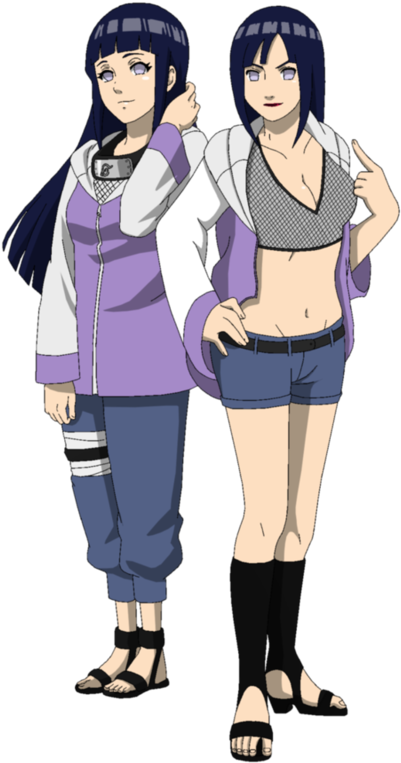Hinata Shippuden Clipart (500x791), Png Download