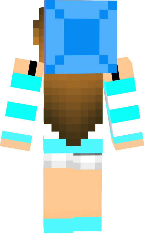 Candy Skin Search - Minecraft Rainbow Cape Clipart (563x936), Png Download