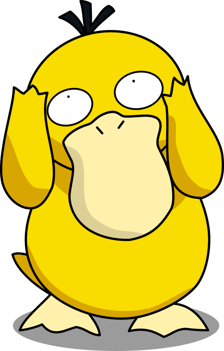 Psyduck Png - Psyduck Pokemon Clipart (715x1118), Png Download