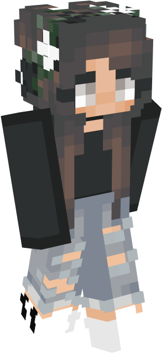 Minecraft Skins Female, Minecraft Girl Skins, Minecraft - Minecraft Girl Skin Clipart (400x800), Png Download