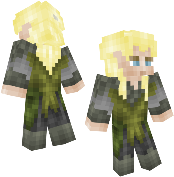 Yay) And I Just Really Love Legolas And Elves, Yeah - Minecraft Skin Legolas Clipart (600x611), Png Download