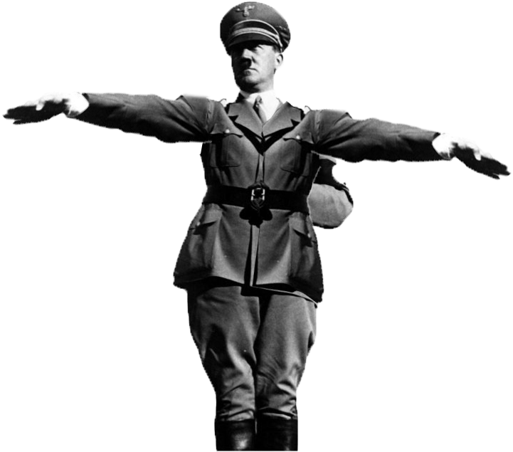 Oof - Hitler Salute No Background Clipart (900x660), Png Download