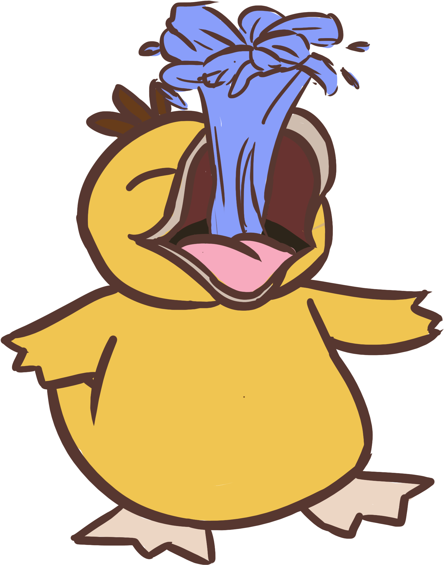 Psyduck Used Water Gun By Cynthistic - Psyduck Clipart (1534x2012), Png Download