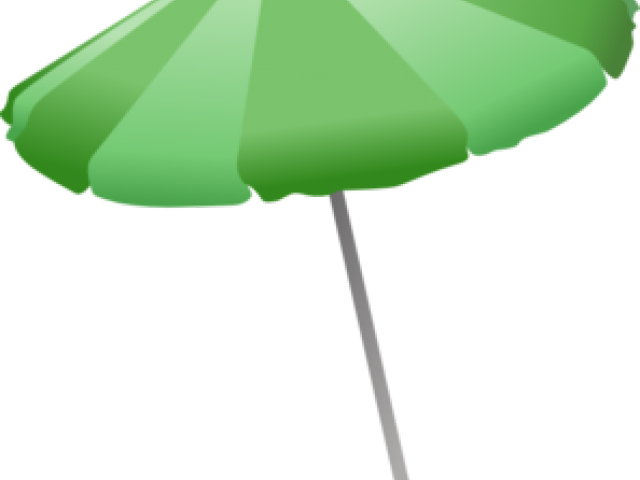 Cartoon Beach Umbrella Transparent Png Clipart (640x480), Png Download