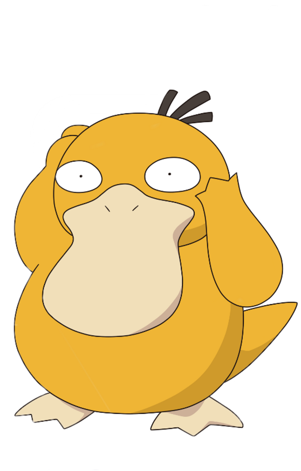 Psyduck Sticker - Pokemon Psyduck Clipart (1024x1603), Png Download